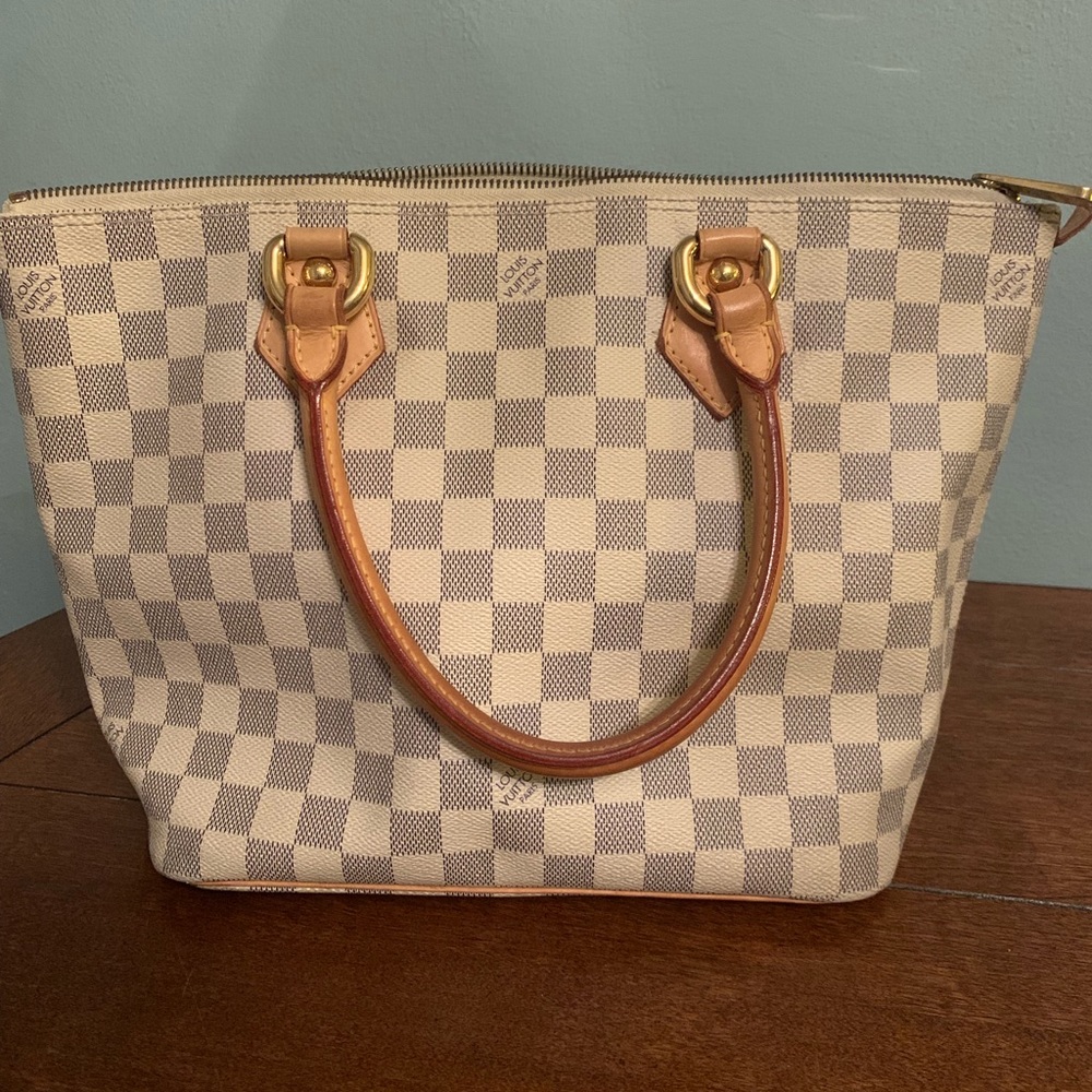 Authentic Louis Vuitton Saleya Damier Azur Tote